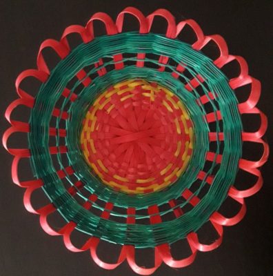 Flower Bamboo Basket