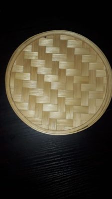 Bamboo Round Box - Natural,EBB054