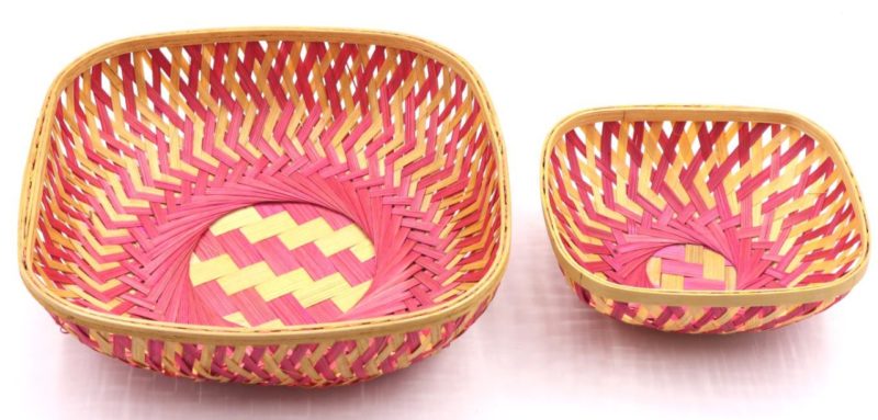 Bamboo Square Basket - Color, EBB209 to EBB218
