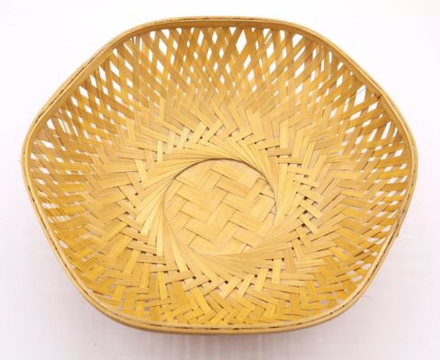 Hexagonal Bamboo Basket – Natural,EBB183  to EBB192