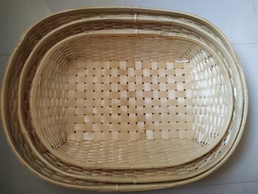 Bamboo Oval Tray – Natural, EBB133 to EBB136