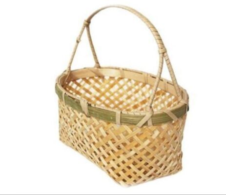 Bamboo Basket with handle,EBB437