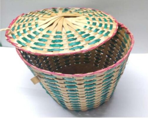 Basket with lid - Color,EBB356
