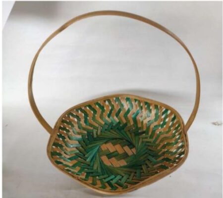 Hexagonal color basket with handle,EBB193 to EBB200