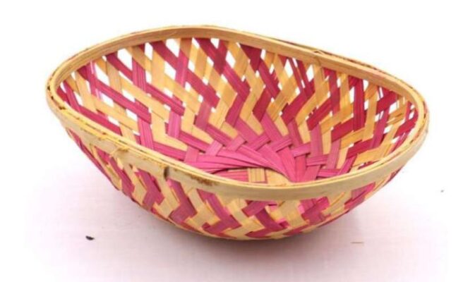 Bamboo Oval color basket,EBB229