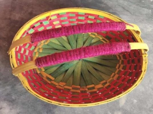 Designer Round with handle and thread color,EBB351 and EBB352