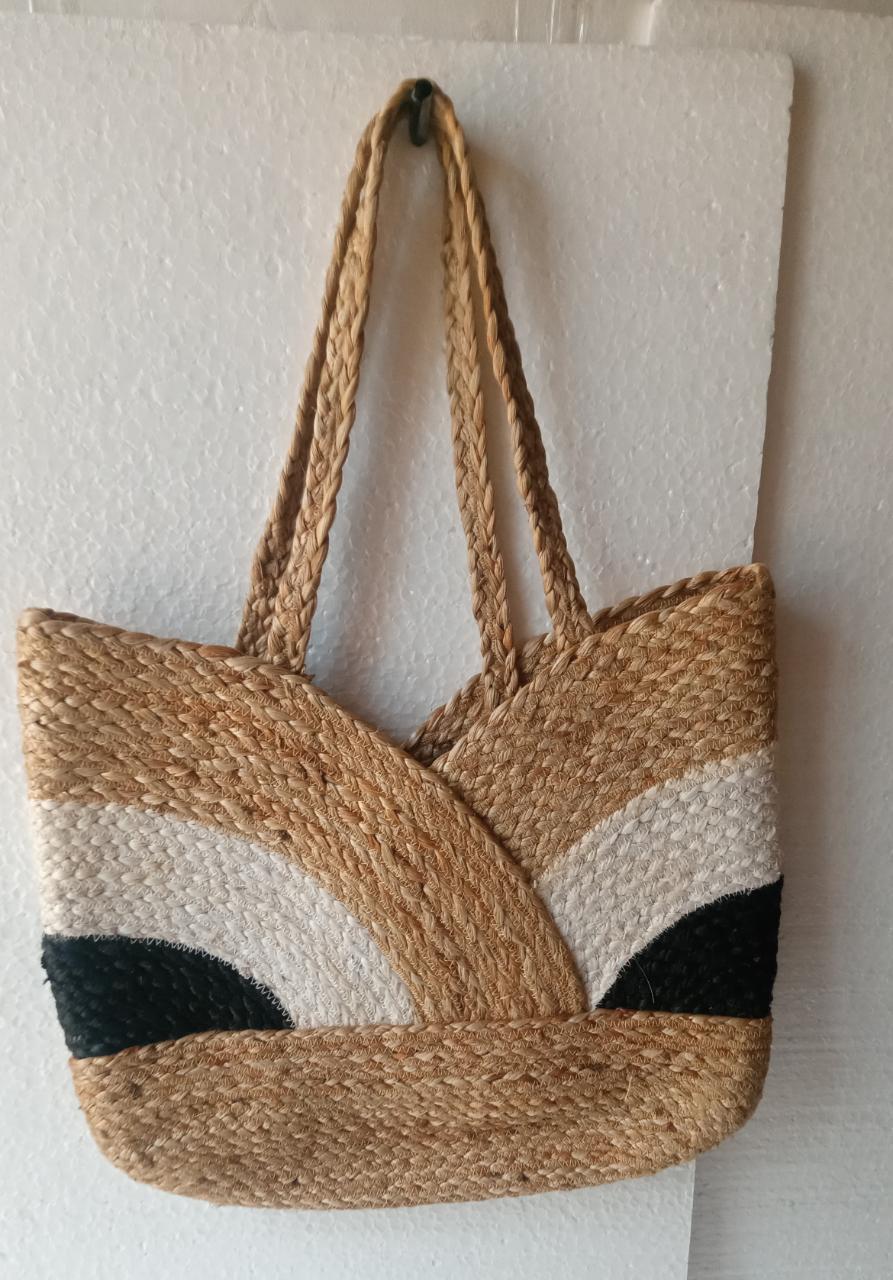 Buy Jute Tote with Cotton Handles Online On Zwende